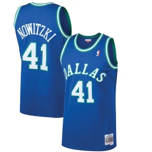 Dirk Nowitzki Captivant Dallas Mavericks 1998/99 Hardwood Classics Swingman Jersey Blue