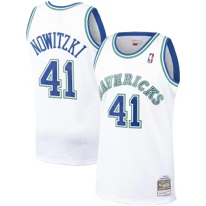 Dirk Nowitzki Vibrant Dallas Mavericks 1998/99 Hardwood Classics Swingman Jersey White