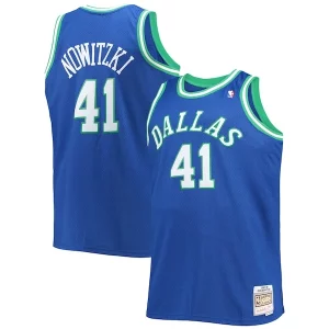 Dirk Nowitzki Dallas Mavericks Big & Tall 1998/99 Hardwood Classics Swingman Jersey Incontournable Blue