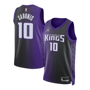 Domantas Sabonis Sacramento Kings Haut de gamme Jordan Brand Unisex Swingman Jersey Statement Edition Purple