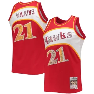Dominique Wilkins Atlanta Hawks 1986/87 Hardwood Classics NBA Collectible 75th Anniversary Diamond Swingman Jersey Red