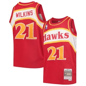 Dominique Wilkins Atlanta Uniques Hawks Youth 1986/87 Hardwood Classics Swingman Throwback Jersey Red