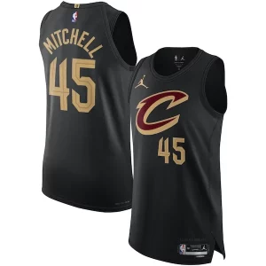 Donovan Mitchell Cleveland Cavaliers Jordan Brand Authentic Player Jersey Statement Premium Edition Black