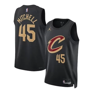 Donovan Mitchell Cleveland Cavaliers Jordan Brand Unisex Swingman Luxueux Jersey Statement Edition Black
