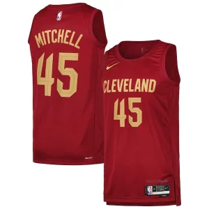 Donovan Mitchell Dashing Cleveland Cavaliers Nike Swingman Player Jersey Icon Edition Wine