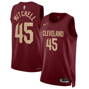 Donovan Mitchell Cleveland Cavaliers Sophistiqué Nike Unisex Swingman Jersey Icon Edition Wine/White