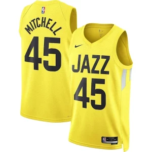 Donovan Mitchell Utah Jazz Nike Unisex Charming Swingman Jersey Icon Edition Gold