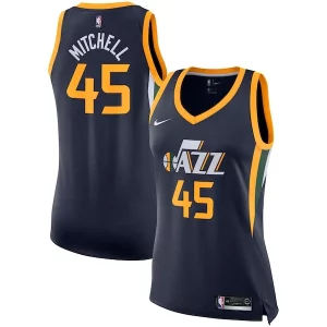 Donovan Confortable Mitchell Utah Jazz Nike Women's Swingman Jersey Icon Edition Navy
