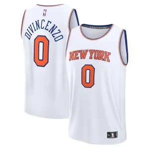 Donte DiVincenzo New York Knicks Fast Break Élégant Replica Player Jersey Association Edition White
