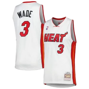 Dwyane Wade Éclatant Miami Heat 2001/02 Hardwood Classics Swingman Jersey White