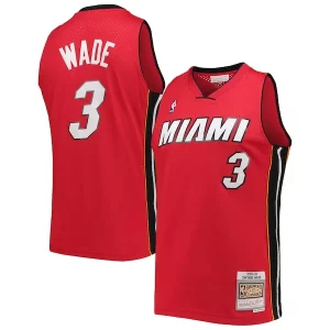 Dwyane Wade Miami Heat Hardwood Classics Swingman Élégant Jersey Red