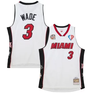 Dwyane Wade Miami Heat Unisex Hall of Fame Class of 2023 Throwback Distingué Swingman Jersey White