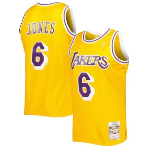Eddie Jones Los Angeles Lakers 1996/97 Éclatant Hardwood Classics Swingman Jersey Gold