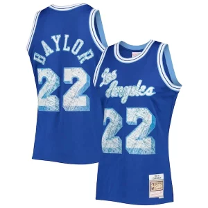 Elgin Exclusif Baylor Los Angeles Lakers 1996/97 Hardwood Classics NBA 75th Anniversary Diamond Swingman Jersey Royal