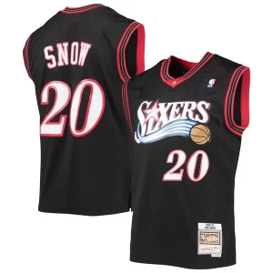 Eric Snow Philadelphia 76ers 2000/01 Hardwood Distingué Classics Swingman Jersey Black