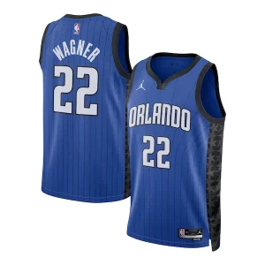 Franz Wagner Orlando Magic Jordan Notable Brand Unisex Swingman Jersey Statement Edition Blue
