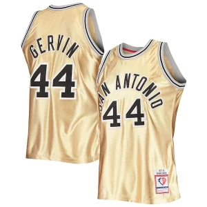George Gervin San Antonio Spurs 75th Anniversary Premium 1977/78 Hardwood Classics Swingman Jersey Gold
