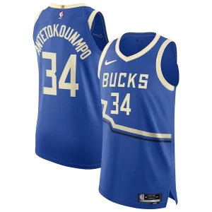 Giannis Antetokounmpo Milwaukee Bucks Nike 2024/25 Authentic Player Jersey Uniques City Edition Royal