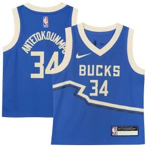Giannis Antetokounmpo Milwaukee Bucks Nike Toddler 2024/25 Swingman Player Jersey Collectible City Edition Royal