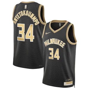 Giannis Antetokounmpo Milwaukee Bucks Nike Unisex Select Series Swingman Jersey聽鈥?Black Uniques