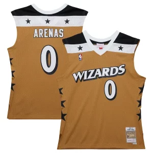 Gilbert Arenas Washington Wizards 2006/07 Gracieux Hardwood Classics Swingman Jersey Gold