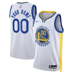 Golden State Warriors Vibrant Nike Unisex Swingman Custom Jersey White Association Edition
