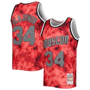 Hakeem Olajuwon Houston Rockets 1993/94 Galaxy Magnifique Swingman Jersey Red