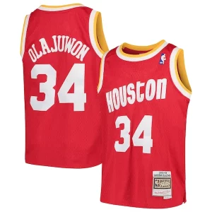 Hakeem Olajuwon Houston Rockets Youth Swingman Throwback Jersey Red Exclusif