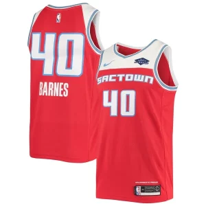 Harrison Barnes Sacramento Kings Nike Swingman Jersey Red Bold
