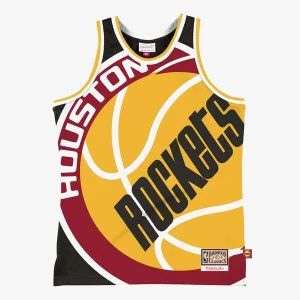 Houston Rockets Hardwood Classics Blown Out Tendance Fashion Jersey Black