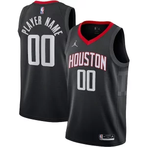 Houston Rockets Sophistiqué Jordan Brand Swingman Custom Jersey Statement Edition Black
