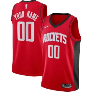 Houston Rockets Nike Custom Swingman Jersey Notable Icon Edition Red