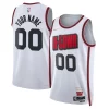Houston Rockets Nike Unisex 2024/25 Custom Gracieux Swingman Jersey City Edition White