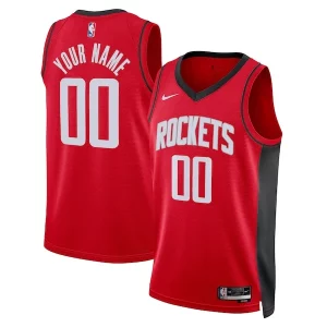 Houston Rockets Dashing Nike Unisex Swingman Custom Jersey Red Icon Edition