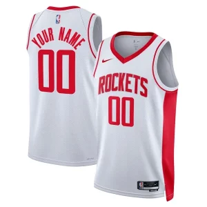 Houston Rockets Nike Unisex Swingman Custom Jersey White Exceptionnel Association Edition