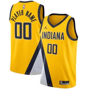 Indiana Pacers Jordan Brand Swingman Custom Jersey Statement Edition Magnifique Gold