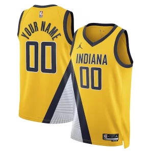 Indiana Pacers Jordan Brand Unisex 2022/23 Swingman Custom Jersey Statement Exquisite Edition Yellow
