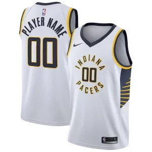 Indiana Pacers Nike 2020/21 Swingman Custom Jersey Association Stylish Edition White