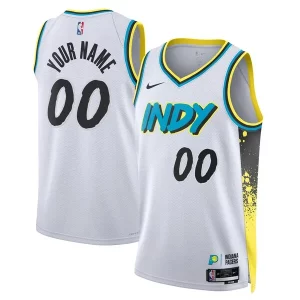 Indiana Pacers Nike Unisex 2024/25 Custom Swingman Classique Jersey City Edition White