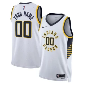 Indiana Pacers Nike Notable Unisex Swingman Custom Jersey White Association Edition