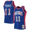 Isiah Thomas Detroit Pistons 1988/89 Hardwood Classics NBA Splendide 75th Anniversary Diamond Swingman Jersey Blue
