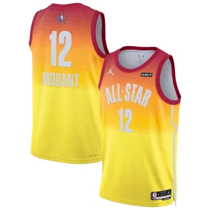 Ja Morant Splendide Jordan Brand 2023 NBA All Star Game Swingman Jersey Orange