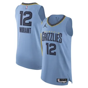 Ja Morant Memphis Grizzlies Jordan Brand Authentic Player Jersey Statement Edition Admirable Light Blue