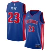Jaden Ivey Detroit Pistons Nike Unisex 2022 NBA Draft First Round Pick Vibrant Swingman Jersey Icon Edition Blue