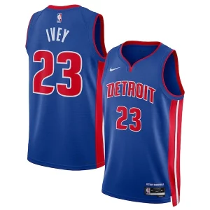 Jaden Ivey Detroit Pistons Nike Unisex 2022 NBA Draft First Round Pick Vibrant Swingman Jersey Icon Edition Blue