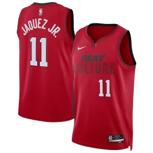 Jaime Jaquez Jr. Miami Heat Nike Unisex 2024/25 Swingman Player Jersey City Edition Authentique Red