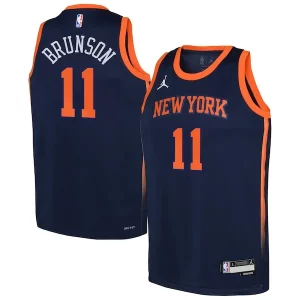 Jalen Brunson New York Bold Knicks Jordan Brand Youth Swingman Jersey Statement Edition Navy