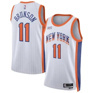 Jalen Brunson New York Knicks Nike Unisex 2024/25 Swingman Player Jersey City Edition Captivant White