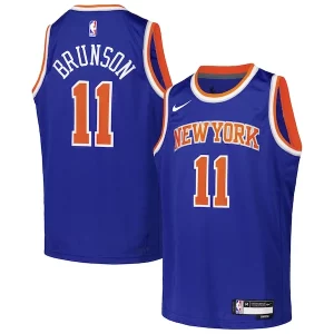 Jalen Charming Brunson New York Knicks Nike Youth Swingman Jersey Icon Edition Blue