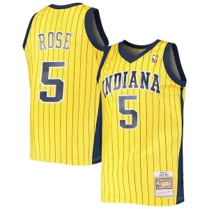 Jalen Rose Indiana Pacers 1999/00 Hardwood Classics Swingman Jersey Gold Magnifique